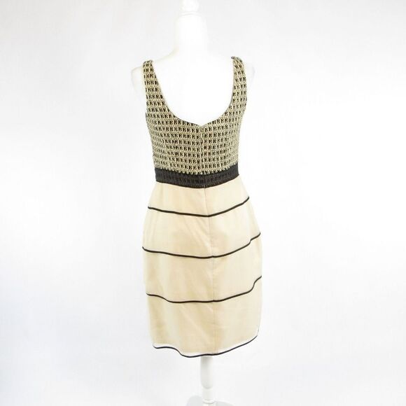 Kay Unger beige tiered dress 8 - Picture 7 of 8